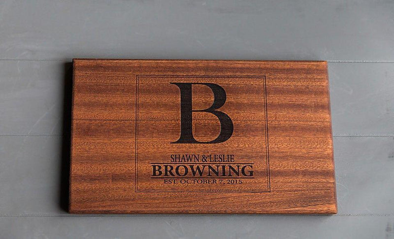 First Colony Mortgage Personalized Beautiful 11x17 Mahogany Boards