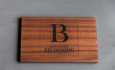 Bay Equity - Personalized Beautiful 11x17 Mahogany Boards