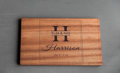 Mason-McDuffie New Beautiful Large Mahogany Cutting Board (11X17)