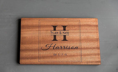 First Colony Mortgage Personalized Beautiful 11x17 Mahogany Boards