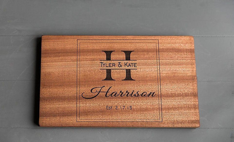 First Colony Mortgage Personalized Beautiful 11x17 Mahogany Boards