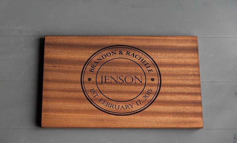First Colony Mortgage Personalized Beautiful 11x17 Mahogany Boards