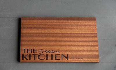 Academy Mortgage Personalized Large Mahogany Cutting Board-FREE SHIP