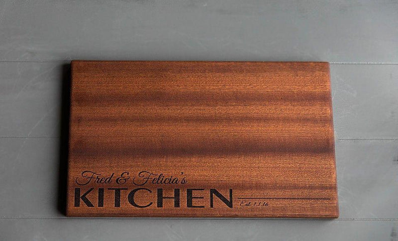 First Colony Mortgage Personalized Beautiful 11x17 Mahogany Boards