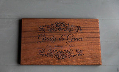 First Colony Mortgage Personalized Beautiful 11x17 Mahogany Boards