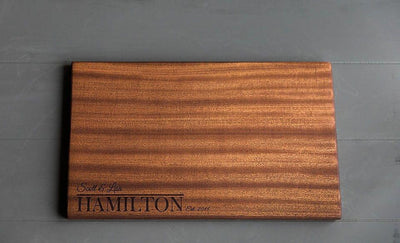 OneTrust - Personalized Beautiful 11x17 Mahogany Boards