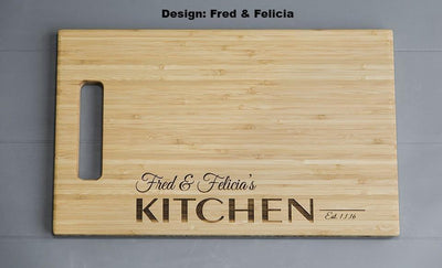 Business - Personalized 11x17 Bamboo Cutting Board