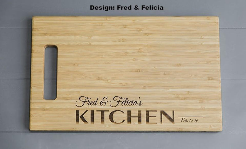 Business - Personalized 11x17 Bamboo Cutting Board