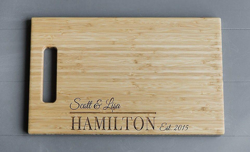 Personalized Cutting Board 11x17 Bamboo