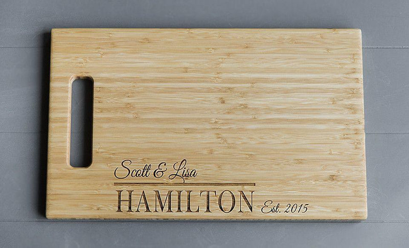 Madison - Personalized Cutting Board 11x17 Bamboo