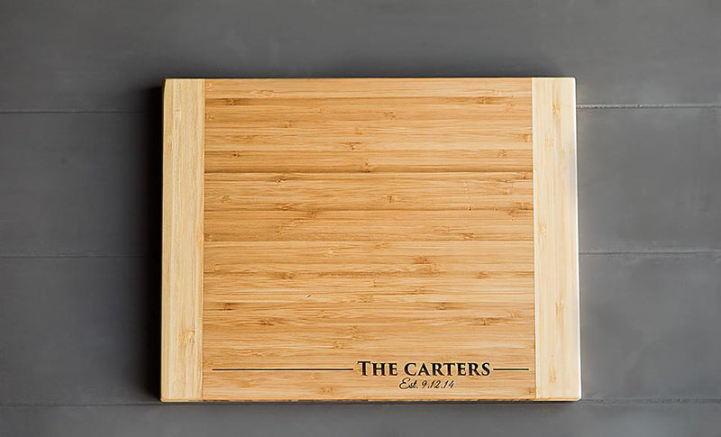 Personalized Bamboo Cutting Board 11x14 – 11 Styles!