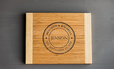 Guild Mortgage - Personalized 11 x 14 Bamboo Cutting Board & Set of 4 Bamboo Coasters
