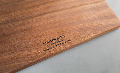 NextHome Personalized Beautiful Large Mahogany Cutting  Board