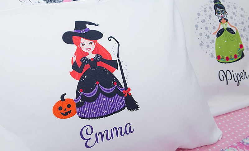 Personalized Halloween Princess Pillowcases