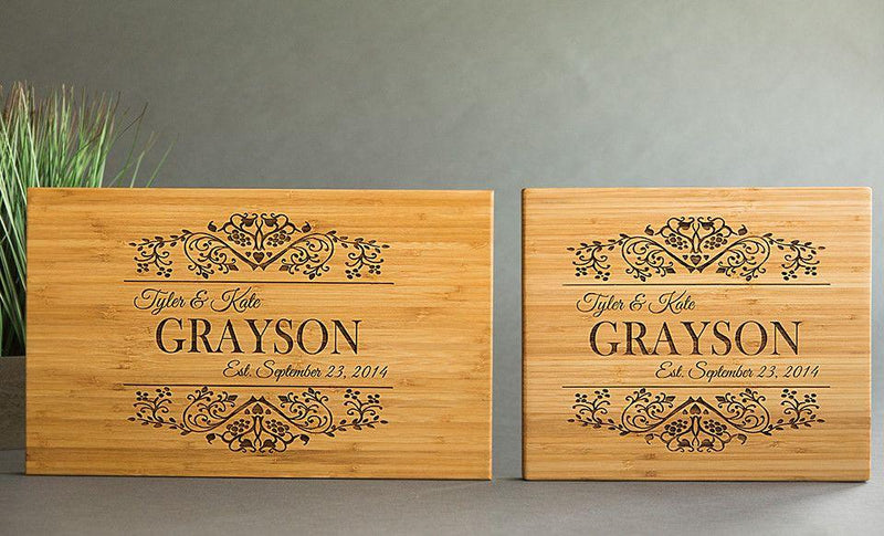 Personalized Bamboo Cutting Board 11x13