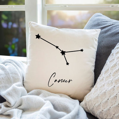 Personalized Zodiac Sign Throw Pillow