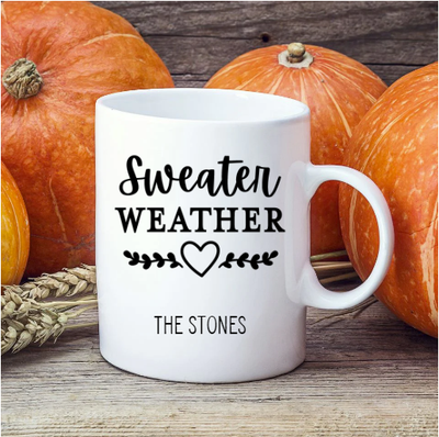 Corporate | Personalized Fall Mugs - Sweater Weather
