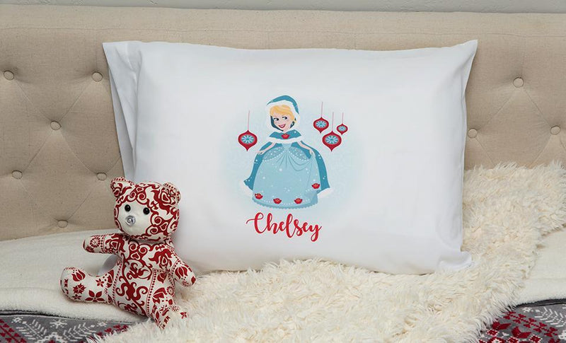 Personalized Christmas Princess Pillowcases