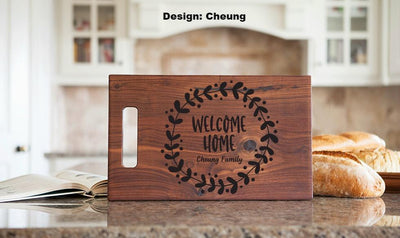 First Colony Mortgage Personalized 11x17 Walnut Cutting Board
