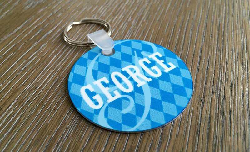 Personalized Key Chains - Circle Designs - Qualtry