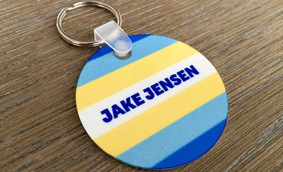 Personalized Key Chains - Circle Designs - Qualtry