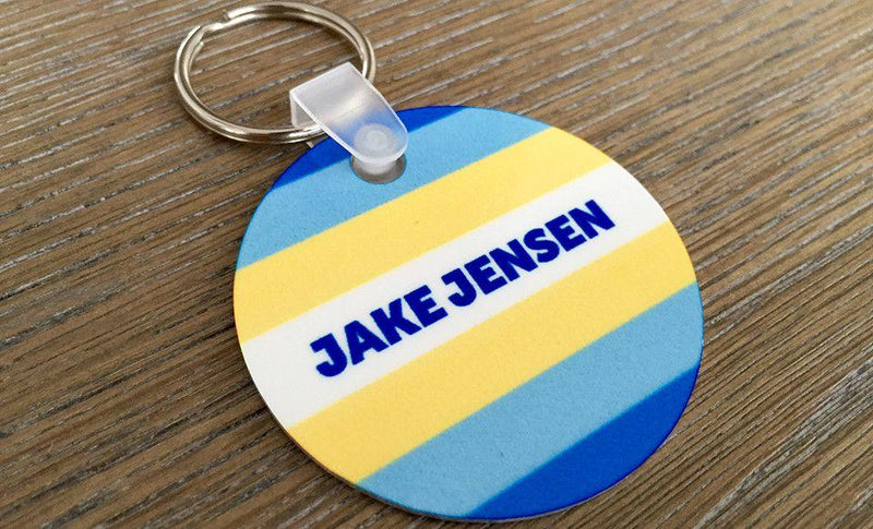 Personalized Key Chains - Circle Designs - Qualtry