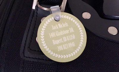 Personalized Key Chains - Circle Designs