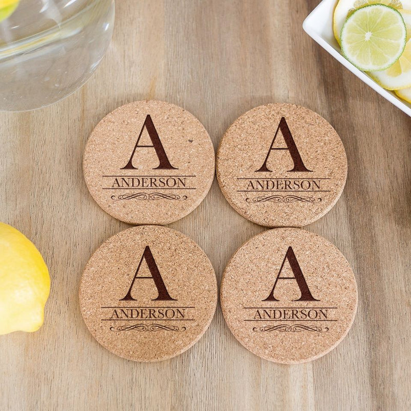 Personalized Thick Cork Coasters