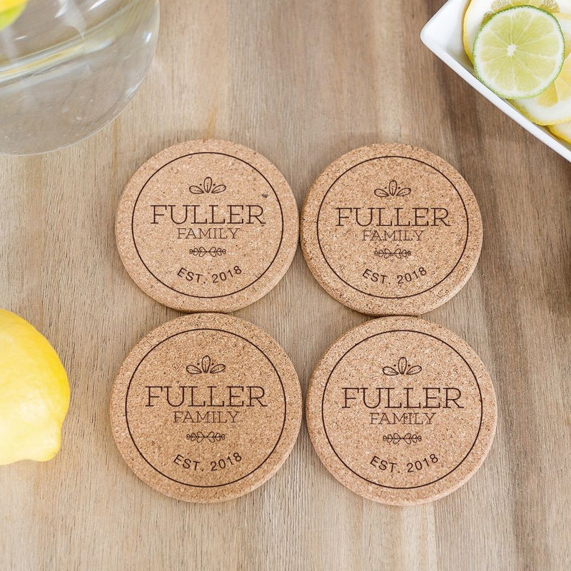 Round Cork Coasters Wholesale, Personalized Cork Coasters