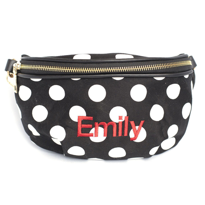 Personalized Polka Dot Fanny Packs