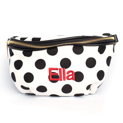 Personalized Polka Dot Fanny Packs