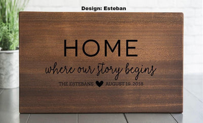 South Pacific - Personalized Beautiful 11x17 Mahogany Boards
