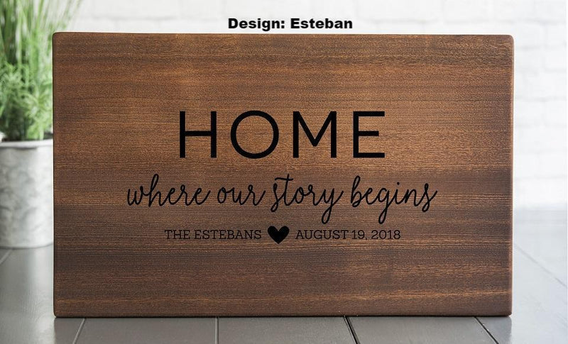 South Pacific - Personalized Beautiful 11x17 Mahogany Boards