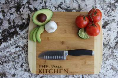 Personalized Bamboo Cutting Board 11x14 (Rounded Edge) – 12 Designs