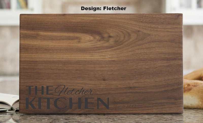 NextHome Personalized 11x17 Walnut Cutting Board