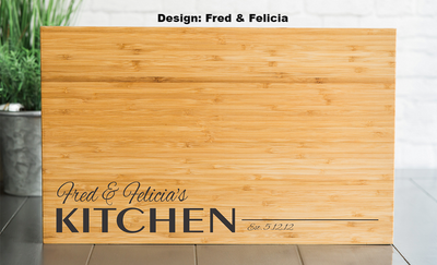 South Pacific - Personalized Beautiful 11x17 Bamboo Boards