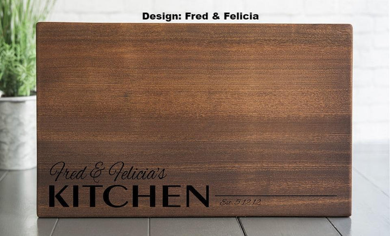 South Pacific - Personalized Beautiful 11x17 Mahogany Boards