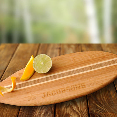 Personalized Surfboard Cutting Board - - JDS