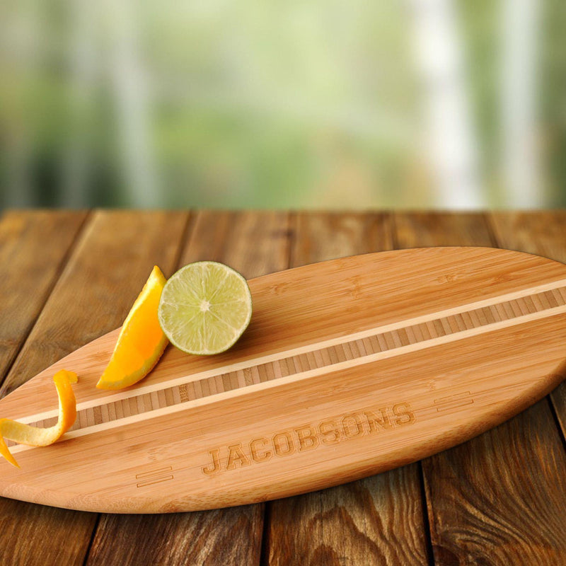 Personalized Surfboard Cutting Board - - JDS