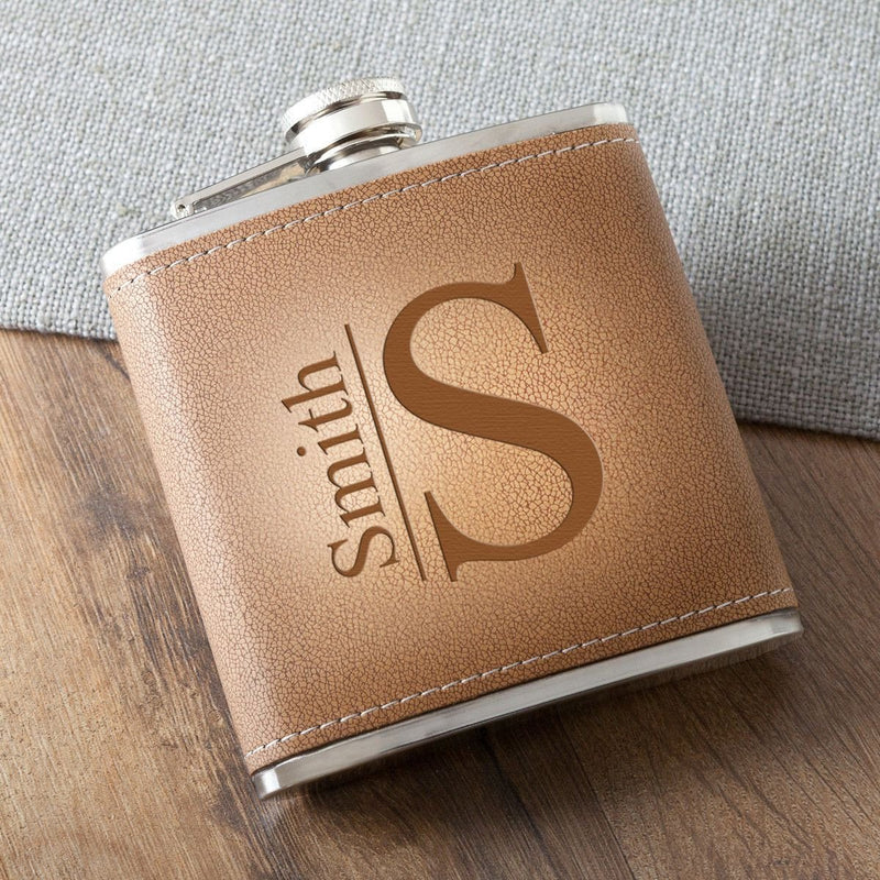 Personalized Flasks - Durango - Leather - 6 oz. - Modern - JDS