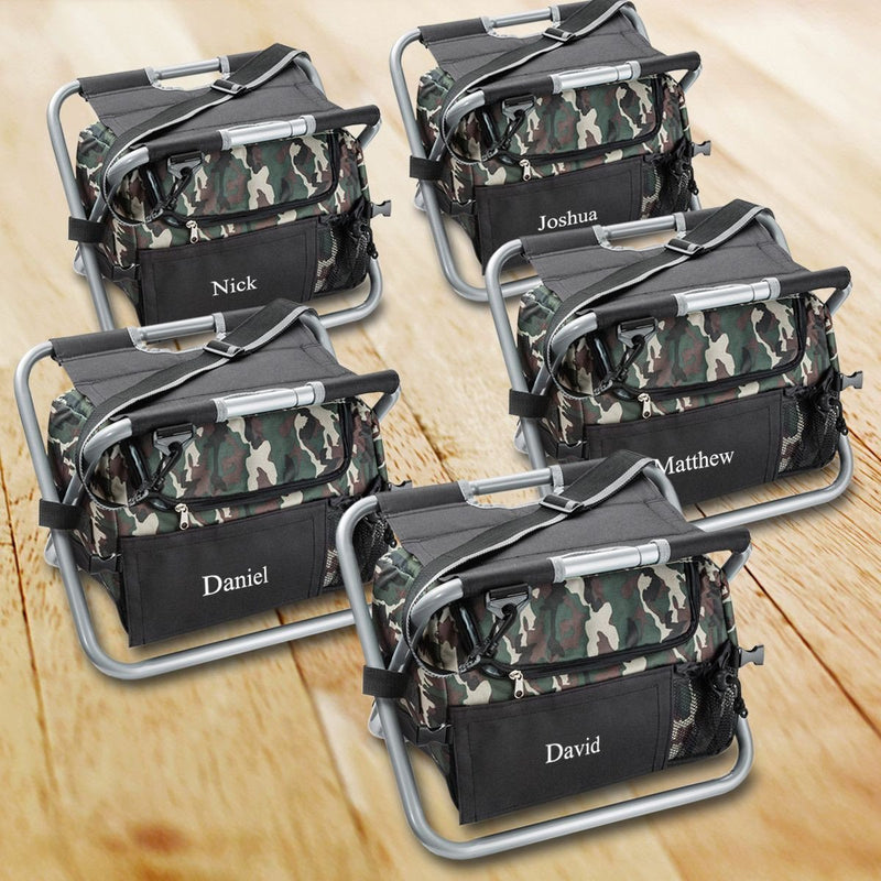 Personalized Cooler Chair - Sit N Sip - Camo - Sit N&