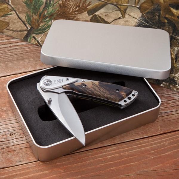 Personalized Camouflage Pocket Knife - - JDS
