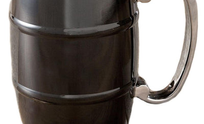 Personalized Black Enamel Tankard - Stainless Steel - 16 oz.
