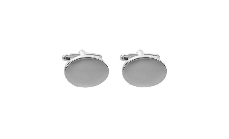 Personalized Modern Oval Cufflinks