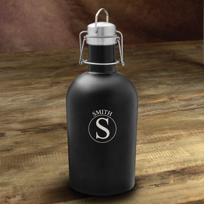 Personalized Stainless Steel Beer Growler - 64 oz. - Circle - JDS