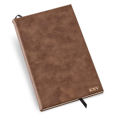 Personalized Rustic Faux Leather Journal - - JDS