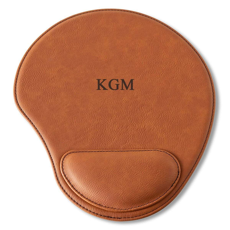 Personalized Rawhide Mouse Pad - 3Initials - JDS