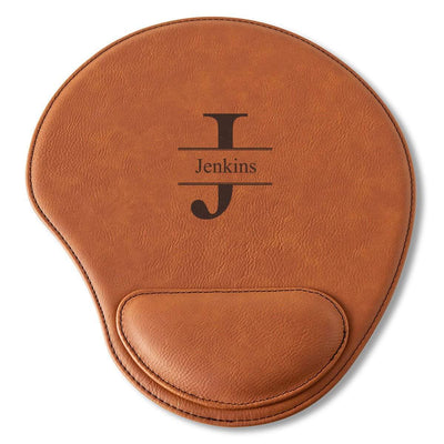 Personalized Rawhide Mouse Pad - Stamped - JDS