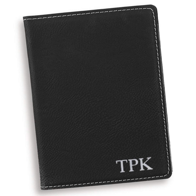 Personalized Black Passport Holder - - JDS