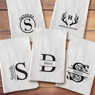 Personalized Tea Towels - 4 Designs
